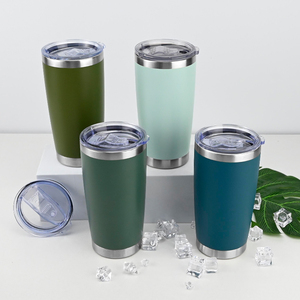 Nhà Máy Bán buôn biểu tượng tùy chỉnh thép không gỉ cách điện sơn tĩnh điện 20oz xe du lịch Cốc Cốc Cốc với nắp cho cà phê - Product Image 1