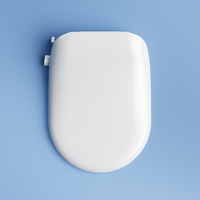 Siège de toilette bidet électrique au design fin, couvercle de toilette intelligent chauffant OEM, siège WC électronique à profil bas, couvercle de toilette.
