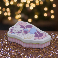 Boîte en métal portable Mickey Mouse pour filles - Rangement hermétique pour chewing-gum, collations, sucre et jouets - Cadeau personnalisable, durable et alimentaire