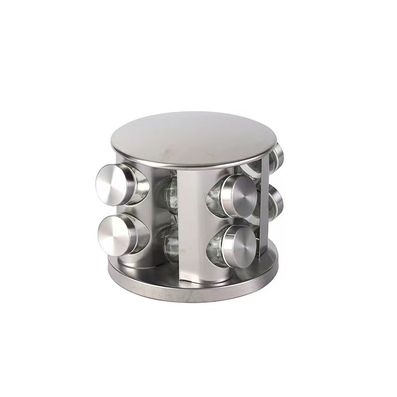 Round rack with 8pcs jars