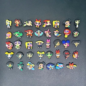 Accessori per Scarpe <span class=keywords><strong>Powerpuff</strong></span> Girls: Charm in PVC Modello FC con Personaggi Blossom, Bubbles e Buttercup, Prodotti in Cina - Product Image 2