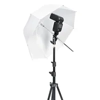 Parapluie de studio photo professionnel pour intérieur, 33 pouces, pliable, translucide, blanc doux, réflecteur, boîte à lumière parapluie