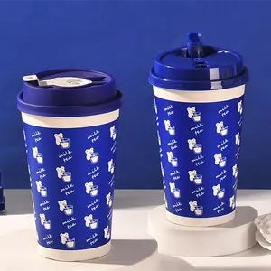 Wholesale Ice Cream Paper Cup With Lid And Spoon Customized Paper Cup For Ice Cream