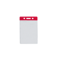 Grande Vente : Porte-badge vertical transparent en PP personnalisé, durable, avec fente latérale pour cartes, et lanières – Vente en gros directe usine