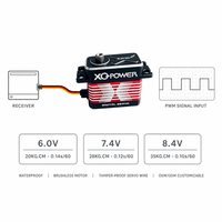 Servomoteur numérique XQ-POWER XQ-BLS8135D 35kg Brushless 210 degrés étanche engrenage en acier inoxydable CNC aluminium HV OEM ODM Vente en gros