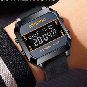Reloj Binbond D081 081 con Correa de Silicona, Calendario Digital, Deportivo, Luminoso, Resistente al Agua, para Hombre - Product Image 3