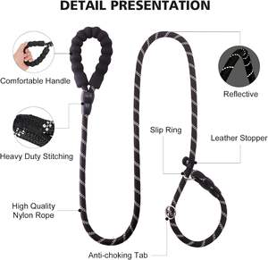 Nueva Correa para Perro Suave y de Moda, de Tela de Nailon con Hebilla Personalizable, Cuerda Resistente y Multifuncional de 4 a 6 Pies - Product Image 3