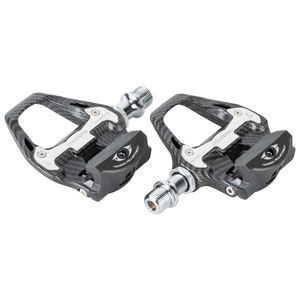 Pédales de vélo Promend, pédales de vélo de route sans clip, lisses et fluides |   Corps en nylon avec aspect <span class=keywords><strong>carbone</strong></span> hydro-déposé 6 °   Crampons inclus - Product Image 5