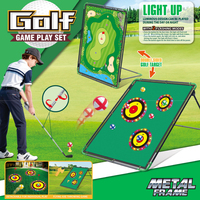 Setelan Latihan Golf Besi untuk Anak dengan Cincin Sensor dan Set Target Universal - Latihan Ayunan Edukatif yang Menyenangkan