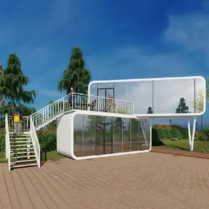 20/40ft prefabrik kabin evleri bahçe Pod yaşam konteyneri evler güzel fiyat ile Apple kabin kapsül kabin