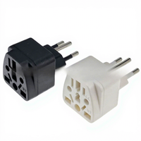 Adaptateur de voyage Brésil, prise de conversion multi-pays, prises AC en forme de diamant, WY-11A-1