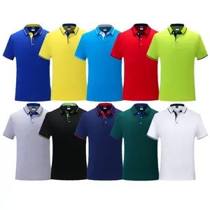 Groothandel Custom Ontwerp Uw Eigen Logo Geborduurde Poloshirts Snelle Droge Man Golf Polo T-Shirt Shirts