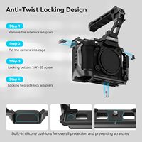 Kit Cage SmallRig pour LUMIX G9 II S5 II / S5 IIX avec Poignée Supérieure NATO et Pince de Câble pour USB-C - 4143