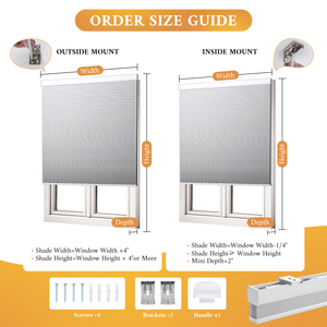 Tende cellulari oscuranti a batteria per finestre interne, tende oscuranti a nido d'ape per camera da letto e Nursery, protezione termica UV - Product Image 2
