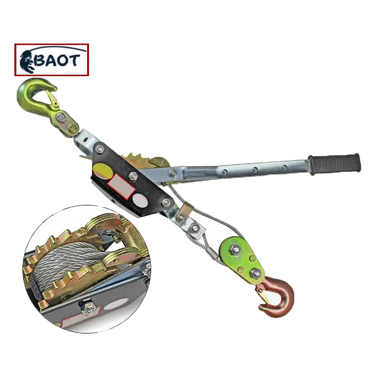 1Ton Ratcheting Lever Hoist Hand Puller มาพร้อมความปลอดภัย Hook