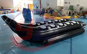 Flotador Inflable Resistente Tipo Banana Doble para Deportes Acuáticos, con Material de PVC y Capacidad de 100-500 kg - Product Image 5