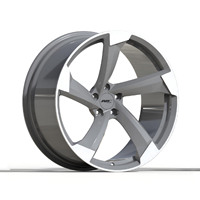 Jantes Roc Custom Concave Forgées 21 22 Pouces 5 Branches Style Stance 5x112 pour Audi S7 C7 C8