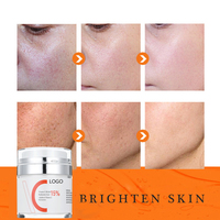Logo personnalisé Crème pour le visage à la vitamine C Blanchiment De La Peau Soin de la peau coréen Crème hydratante blanchissante Soin De Visag Crème pour le visage