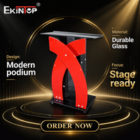 Pupitre en verre traditionnel Ekintop pour écoles, églises, hôtels, mobilier commercial, lutrin écologique