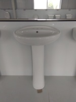 Ensemble WC et lavabo en céramique deux pièces pour salle de bain, fabriqué en Chine