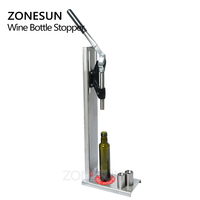 ZONESUN manuel en acier inoxydable bouchons vin bouchage Machine bouchage outil brassé bouteille de vin liège presse insertion Machine