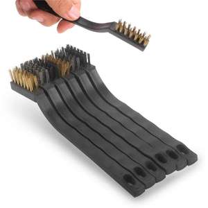 מברשות ניילון 7 אינץ 'ניילון נירוסטה ופליז באריזת שלפוחית - Product Image 5