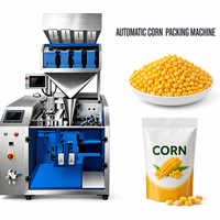Machine d'emballage haute vitesse pour sachets préformés pour maïs, haricots rouges, haricots noirs, avec remplissage sous vide et azote