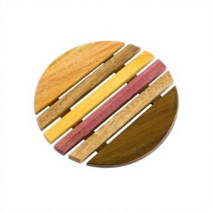 Boîte à tréteaux en bois massif de luxe avec couvercle, plateau de cuisine moderne au charme rustique et à l'élégance fonctionnelle, dessous de plat et sous-verres - Product Image 1