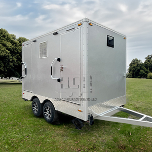 Remorque de toilettes portable moderne de luxe Salle de bains mobile en acier de haute qualité pour les événements publics en plein air Conteneurs de qualité - Product Image 1