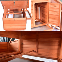 Cage à volailles en bois écologique, respirante et imperméable pour lapins et poulets, avec plateau extractible, couleur personnalisable, vente en gros