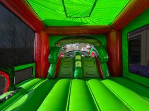 Castillo inflable con tobogán en oferta para alquiler comercial en fiestas al aire libre - Product Image 5