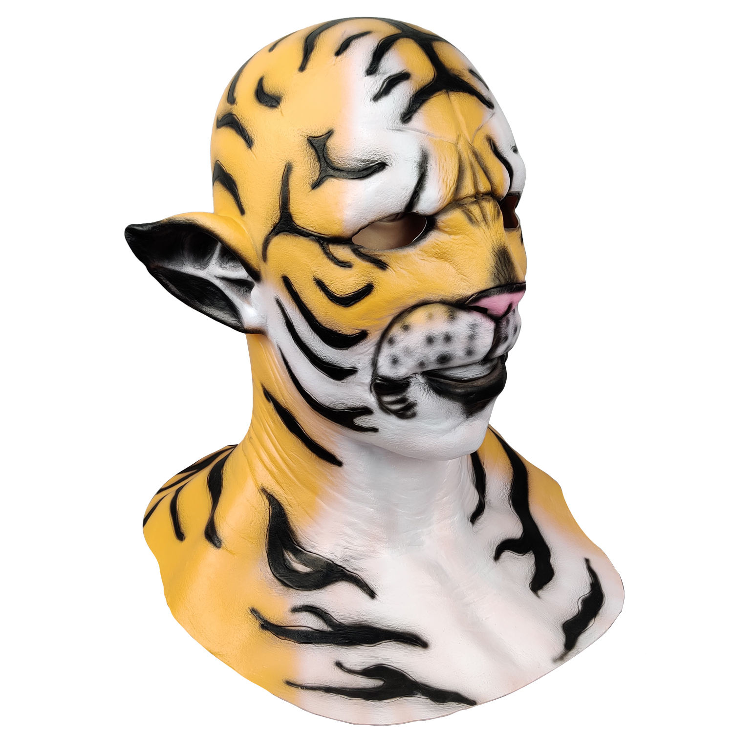 Rubber Tiger Masks - Realistic and Fun Animal Costumes, image size:1500x1500