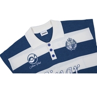 Pull Homme Personnalisé avec LOGO, OEM, Manches Courtes, Tricot Décontracté, Rayures Football, Polo en Maille, Haut Tricoté, Pull en Jersey pour Homme