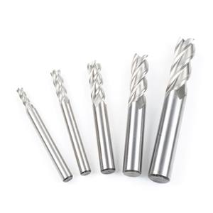 3 flauta 1,5mm-23mm mango recto ranura de acero blanco fresa HSS final molino Router CNC fresadora - Product Image 1