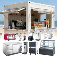 Équipement de magasin de café, kiosques, stands, mini-machine à café, conteneur de magasin, ensemble complet d'équipements de cuisine pour café