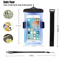 Pochette étanche pour téléphone en PVC, sac étanche, bracelet de bras, cordon, design sportif pour téléphones mobiles de 4,5 à 6 pouces