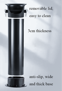Meilleure vente : Bac à marc à café professionnel sur pied pour café expresso, 85 cm de hauteur, avec tube de retrait et seau de 17 L, accessoire de café - Product Image 6