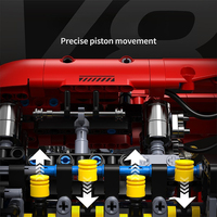 Blocs de construction de moteur V8 T5011, modèle de jouet pour garçons, puzzle éducatif, décoration