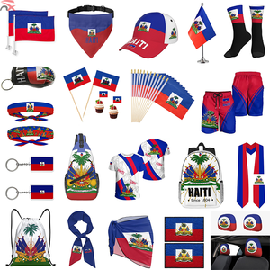 Topi Bendera Haiti Standar Tinggi Buatan China Semua Ukuran Berbagai Gaya untuk Promosi - Product Image 1