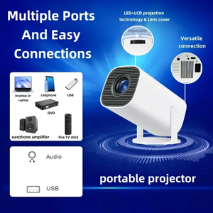 Proyector HY300 Pro <span class=keywords><strong>Android</strong></span> 11, Cine en Casa Portátil, Proyector de Películas para Exteriores con Altavoz Integrado, Proyector Beamer - Product Image 5
