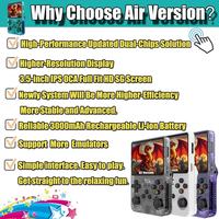 NKIWI Air Version RGB20S R36S pour PS Retro Mini Console de Jeu Portable avec 20000 Jeux Intégrés et Stockage de 64 Go – Idéal Cadeau