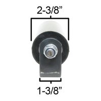Roue de guidage en nylon de 6 pouces pour portail coulissant à boulons détachables pour hôtels, design industriel