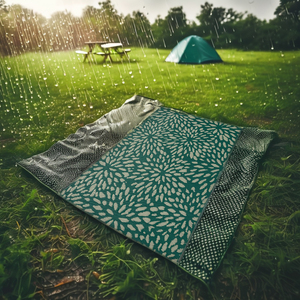 Alfombra de Camping para Exteriores, Reversible, Impermeable, de Tela No Tejida y Plástico PP, Personalizable con Color y Logotipo, para <span class=keywords><strong>Picnic</strong></span> - Product Image 2