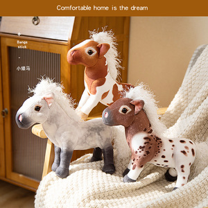 Đồ Chơi Búp Bê Ngựa Lùn Nhồi Bông Mini Mềm Mại Bán Sỉ Mặt Trời Mọc Mới Đồ Chơi Ngựa Nhồi Bông Chân Thực Động Vật Lùn Nhồi Bông - Product Image 5