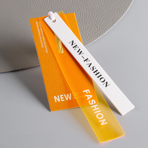 Snelle Levering Reliëf Hangtags Gekleurde Prijskaartjes Hangen Papieren Label Merknaamplaatjes Voor Kleding - Product Image 2