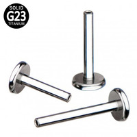 GZN ASTM F136 Titane Labret à filetage interne et Labret sans filetage avec tige à poussoir 14G 16G 18G Bijoux de piercing pour lèvre