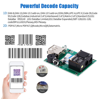 Lector de Códigos QR de Montaje Fijo de Alta Calidad, Módulo Escáner de Código de Barras Integrado, Motor de Escaneo 2D para Sistema POS