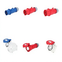 Connecteur de prise industrielle en laiton HFE HFM-013, étanche IP44, 3 broches/4 broches/5 broches, 16A/32A, Chine