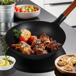 Bas prix ménage antiadhésif grande marmite commerciale en acier au carbone <span class=keywords><strong>Pékin</strong></span> <span class=keywords><strong>Wok</strong></span> - Product Image 1