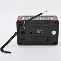 Radio Portátil Retro de 3 Bandas FM/AM/SW, Bluetooth, USB Recargable/Carga DC 5V, Altavoz Solar para Uso en Exteriores/Hogar TG-2501S